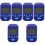 6Pcs Practical Blue Guitar Metronome Electronic Tempo Device 6