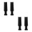 4Pcs Multifunctional Plastic Hair Color Boards and Foiling Combs Set 10