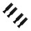 4Pcs Multifunctional Plastic Hair Color Boards and Foiling Combs Set 6