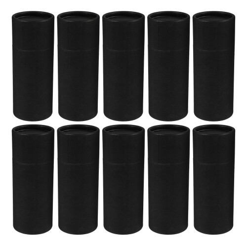 50Pcs Convenient Black Paper Storage Canisters for Home 1