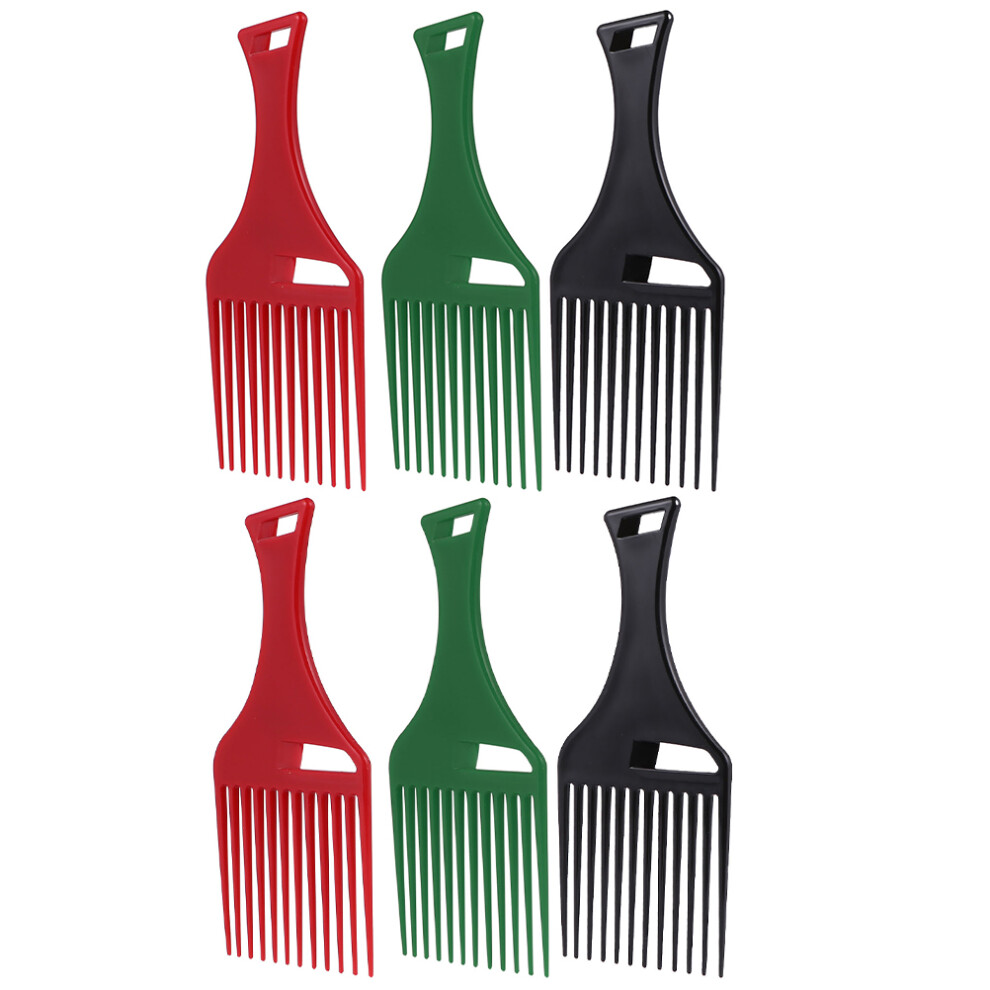 Happyyami Unisex 12Pcs Assorted Color Hair Pick Comb For Curly Hair Detangling Styling