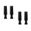 4Pcs Multifunctional Plastic Hair Color Boards and Foiling Combs Set 5