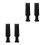 4Pcs Multifunctional Plastic Hair Color Boards and Foiling Combs Set 9