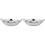 2Pcs Stainless Steel Round Bottom Wok Pan Silver Kitchenware 4