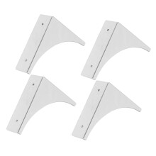 16Pcs Silver Decorative Corner Brackets Copper Furniture Corner Guards
