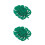 48Pcs Insulated Green Felt Monstera Leaf Cup Coasters for Decor 4