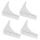16Pcs Silver Decorative Corner Brackets Copper Furniture Corner Guards 4