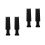4Pcs Multifunctional Plastic Hair Color Boards and Foiling Combs Set 4