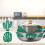 48Pcs Insulated Green Felt Monstera Leaf Cup Coasters for Decor 9