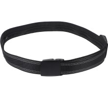 Black Travel Money Belt for Men with Alloy Buckle Anti-Theft Waist