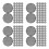 800Pcs Black Garden Planter Grid Mats Plastic Pot Bottom Drainage Pads 6