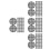 800Pcs Black Garden Planter Grid Mats Plastic Pot Bottom Drainage Pads 4