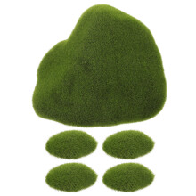 2Pcs Artificial Moss Rock Simulation Stone For Diy Decor