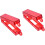 2Pcs Visible Panel Light Red Lockable Child Safety 6