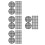 800Pcs Black Garden Planter Grid Mats Plastic Pot Bottom Drainage Pads 8