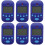 6Pcs Practical Blue Guitar Metronome Electronic Tempo Device 2