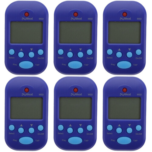 6Pcs Practical Blue Guitar Metronome Electronic Tempo Device 1