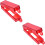 2Pcs Visible Panel Light Red Lockable Child Safety 8