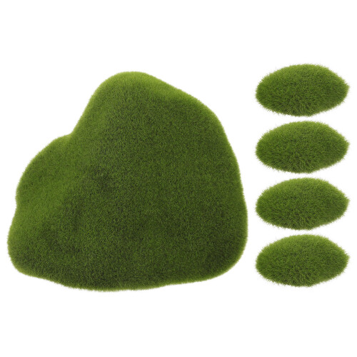 2Pcs Artificial Moss Rock Simulation Stone For Diy Decor 2