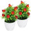 10Pcs Artificial Fruit Tree Bonsai Compact Home Decoration 1