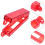 2Pcs Visible Panel Light Red Lockable Child Safety 11