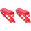 2Pcs Visible Panel Light Red Lockable Child Safety 4