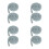 8Pcs Soft Grey Bed Wedge Pillow for Mattress and Couch 7