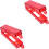 2Pcs Visible Panel Light Red Lockable Child Safety 5