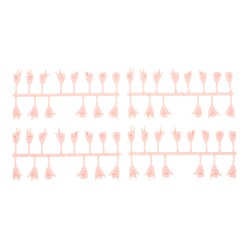 20Sets Miniature Beige Doll Hands Plastic Material for Doll Making 1