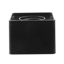 6Pcs Black ABS Square Microphone Flag Cube for Professional Interviews