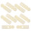 50 Pcs Plastic Umbrella Bone Covers For Foldable Rain Umbrellas 1