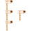 4Pcs Khaki Bamboo Castanet Clapper Educational Percussion Instrument 7