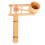 4Pcs Khaki Bamboo Castanet Clapper Educational Percussion Instrument 1
