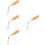 4Pcs Portable Brown Piano String Hook Spanner Tool for Tuning 9