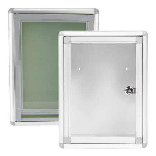 4Pcs Wall Mounted Locking Mailbox Multi-Use Acrylic Aluminum Box