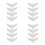 16Pcs Silver Decorative Corner Brackets Copper Furniture Corner Guards 5