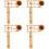 4Pcs Khaki Bamboo Castanet Clapper Educational Percussion Instrument 5