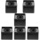 6Pcs Black ABS Square Microphone Flag Cube for Professional Interviews 10