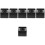 6Pcs Black ABS Square Microphone Flag Cube for Professional Interviews 3