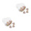 20Pcs Multi Color Heart Shaped Thumbtacks Decorative Push Pins 6