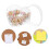 20Pcs Multi Color Heart Shaped Thumbtacks Decorative Push Pins 8