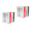 4Pcs Wall Mounted Locking Mailbox Multi-Use Acrylic Aluminum Box 5