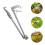 2Pcs Multi-Function Stainless Steel Eel Tong Crab Clamp Silver Clip 5