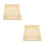 2Pcs Multi-Compartment Cutlery Storage Organizer Beige Plastic Tray 4