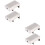 Window Lock For Kids Silver Adjustable Spacing 4pcs 5
