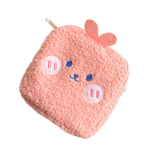 2 Pcs Creative Toilet Bag Compact Sanitary Pad Storage (Pink)