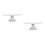 2Pcs White Ceramic Cake Stand Elegant Dessert Display Holder for Home 10