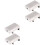Window Lock For Kids Silver Adjustable Spacing 4pcs 2