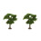 2Pcs Miniature Plastic Trees For Diy Sand Table And Train Scenery 7