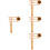 4Pcs Khaki Bamboo Castanet Clapper Educational Percussion Instrument 6